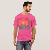 T-shirt Fier docteur noir (Devant entier)