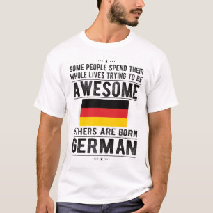 T-shirt Fier drapeau allemand Allemagne patrimoine racines