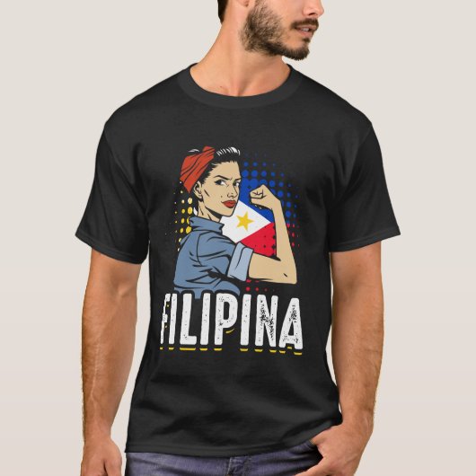 T-shirt Fier drapeau philippin femme Philippines (Devant)