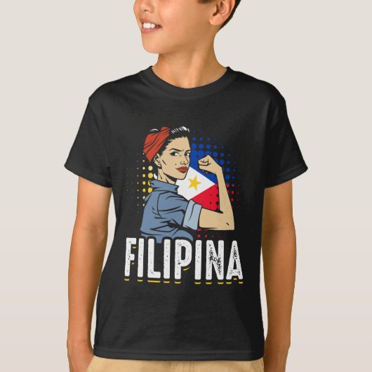 T-shirt Fier drapeau philippin femme Philippines (Devant)