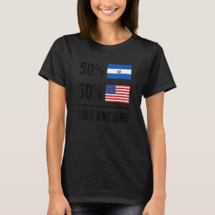 T-shirt Fier drapeau salvadorien américain El Salvador Usa