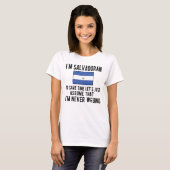 T-shirt Fier Drapeau salvadorien Racines du Salvador Salva (Devant entier)