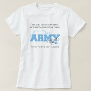 T-shirt Fier épouse de l'ARMÉE