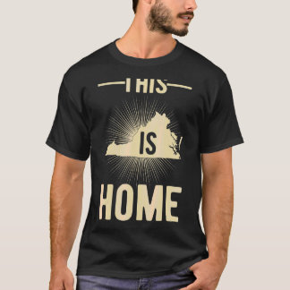 T-shirt Fier Etat De Fan Aux Usa Ceci Est Accueil Carte Vi