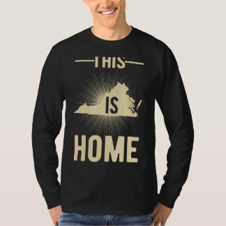 T-shirt Fier Etat De Fan Aux Usa Ceci Est Accueil Carte Vi