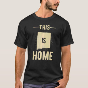 T-shirt Fier États-Unis Fan This Is Home Carte Nouveau Mex