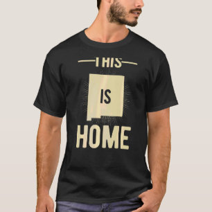 T-shirt Fier États-Unis Fan This Is Home Carte Nouveau Mex