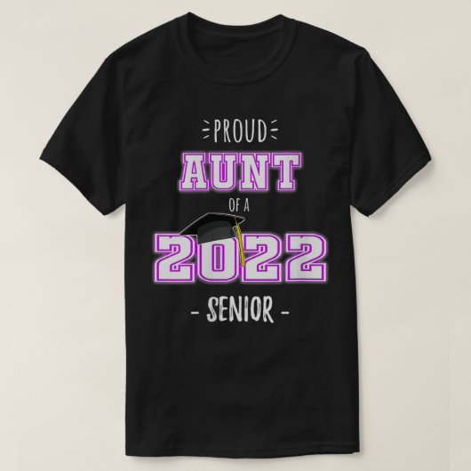 T-shirt Fier femme Tante d'un Senior Senior 2022 Senior 20 (Design devant)