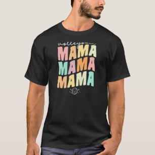 T-shirt Fier Femme Volleyball Ball Mama Pour Femmes Super