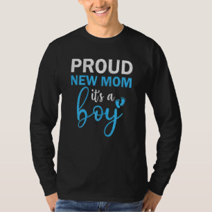 T-shirt Fier Femmes Fier Nouvelle Maman C'Est Un Garçon Ge