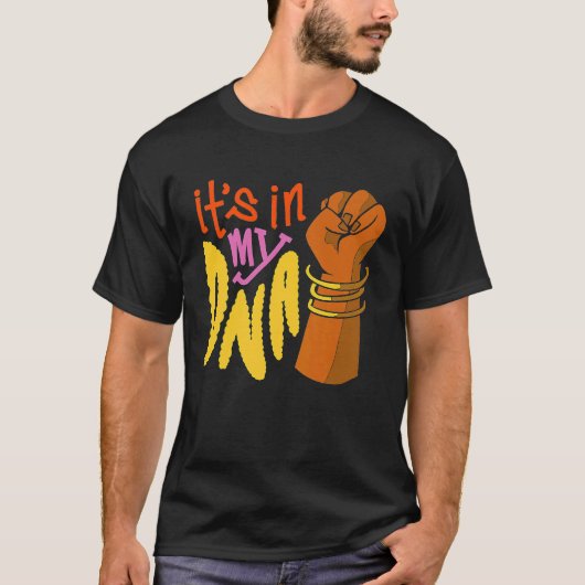 T-shirt Fier Fier BLM typique afro-américain (Devant)