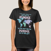 T-shirt Fier Fille De Dundee Relocalisation De Dundee (Devant)