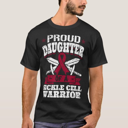 T-shirt Fier Fille D'Un Guerrier De Cellule De Faucille Ch (Devant)