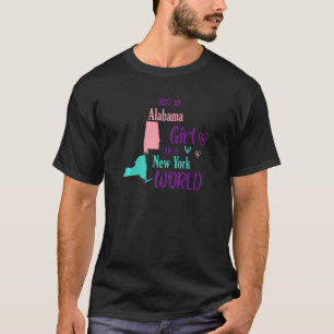 T-shirt Fier fille juste une fille de l'Alabama dans un mo