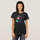 T-shirt Fier fille juste une fille du Wyoming dans un mond (Devant entier)