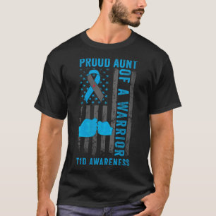 T-shirt Fier Fille Tante D'Un Guerrier T1D Type 1 Diabète