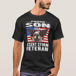 T-shirt Fier Fils De La Tempête Du Désert Vétéran De La Gu