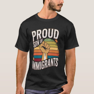 T-shirt Fier Fils d'Immigrés Pro-Immigration