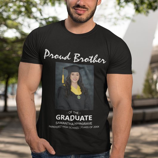 T-shirt Fier Frère Du Diplômé | Photo