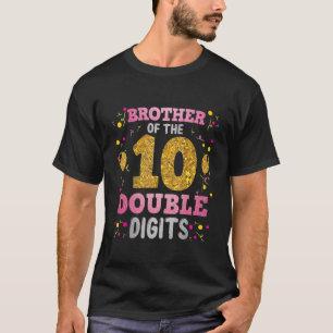 T-shirt Fier Frère Du Double Chiffre 10e Anniversaire Gi