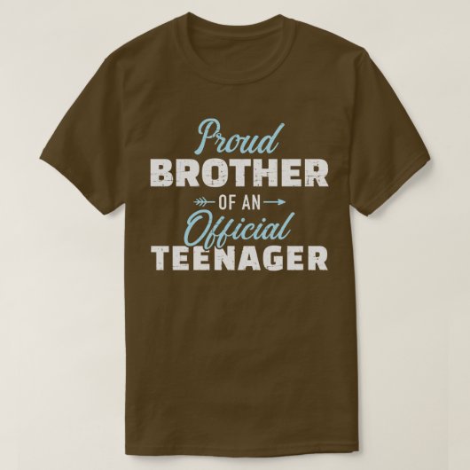 T-shirt Fier frère d'un adolescent 13e anniversaire (Design devant)