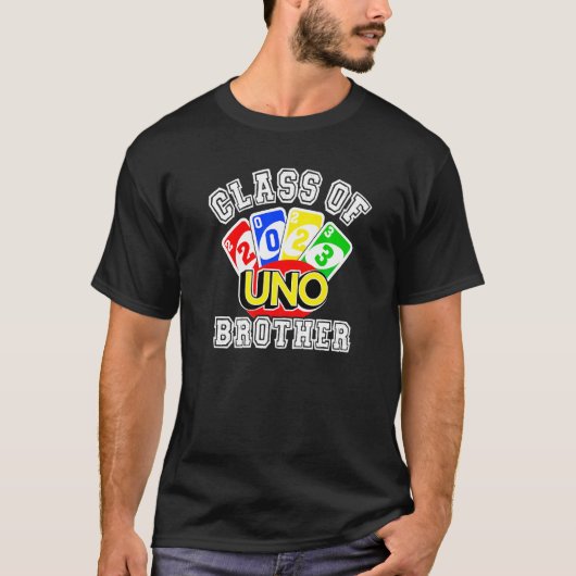 T-shirt Fier Frère D'Un Aîné De L'Uno Classe 2023 De 2023 (Devant)
