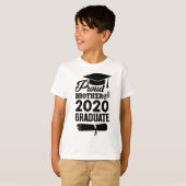 T-shirt Fier Frère D'Un Diplômé De 2020 (Devant entier)