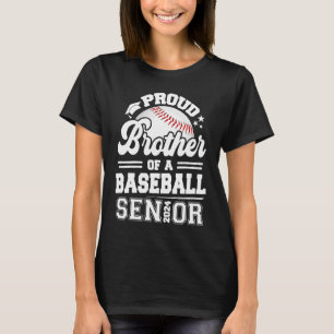 T-shirt Fier Frère D'Un Diplômé Supérieur De Baseball 2024