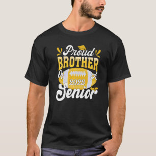 T-shirt Fier Frère d'un Football Senior 2023 Graduation
