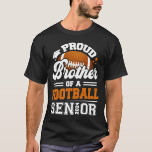T-shirt Fier Frère D'Un Football Senior 2024 Graduation