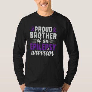 T-shirt Fier frère d'un guerrier de l'épilepsie Frère d'ép