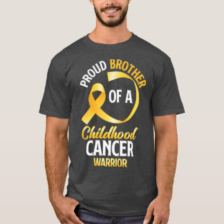 T-shirt Fier Frère D'Un Guerrier Du Cancer De L'Enfance Fr