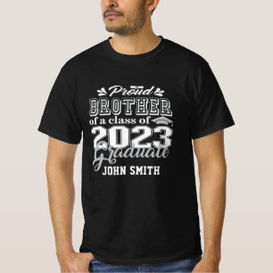 T-shirt Fier FRÈRE d'une classe de 2023 Diplômé moderne