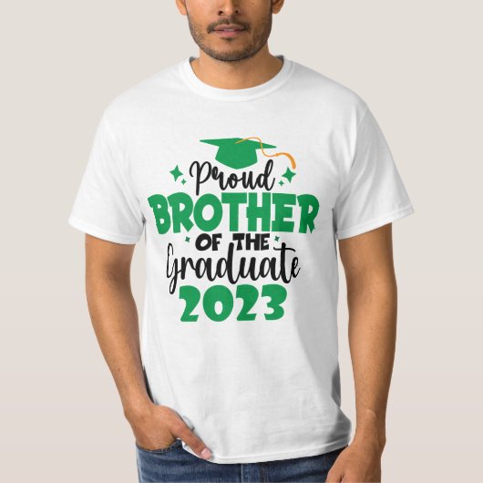 T-shirt Fier FRÈRE d'une classe de 2023 Graduate Fun (Devant)