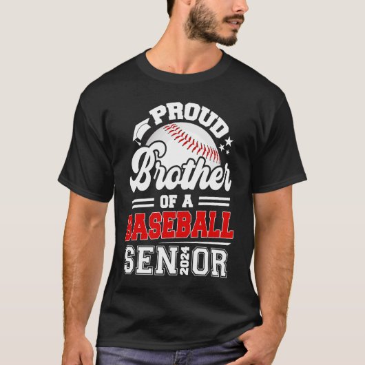 T-shirt Fier Frère D'Une Diplôme Supérieure De Baseball 20 (Devant)