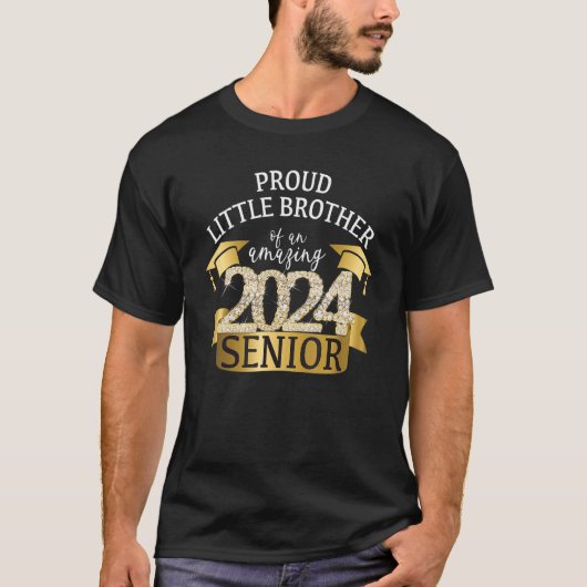 T-shirt Fier frère d'une école primaire I jaune 2024 Col (Devant)