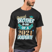T-shirt Fier frère en droit d'un diplômé de 2021 (Devant)