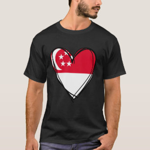 T-shirt Fier garçon fille tante papa maman Singapour