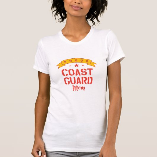 T-shirt Fier Garde côtière maman (Devant)