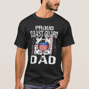 T-shirt Fier Garde côtière papa Tee U.S. Coast Guard Vétér