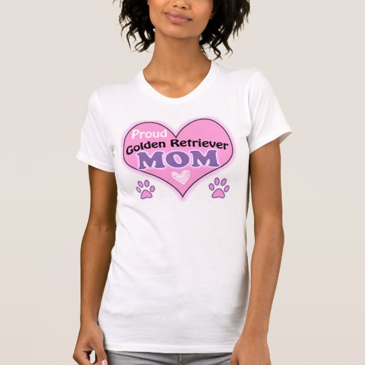 T-shirt Fier Golden Retriever Maman (Devant)