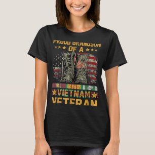 T-shirt Fier Grand-Fils D'Un Vieux Drapeau Viêt-nam Améric