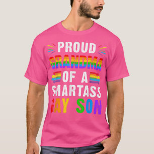T-shirt Fier grand-mère d'un fils homosexuel intelligent G