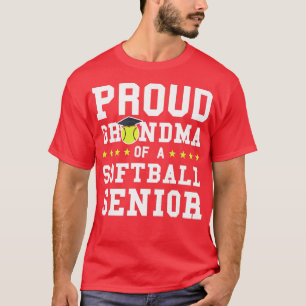 T-shirt Fier grand-mère d'un softball senior