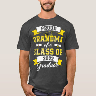 T-shirt Fier Grand-Mère D'Une Classe De 2022 Ecole D'Étude