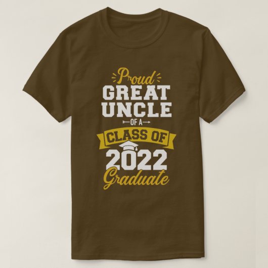 T-shirt Fier grand oncle classe de 2022 baccalauréat supér (Design devant)
