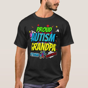 T-shirt Fier grand-père autiste Journée des grands-parents