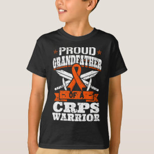 T-shirt Fier Grand-Père D'Un Argent Guerrier Rsd Sensibili