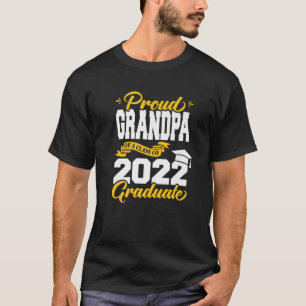 T-shirt Fier Grand-Père D'Une Classe De 2022 Graduate Scho