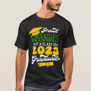 T-shirt Fier GRANDPA d'une classe d'or 2023 Graduate